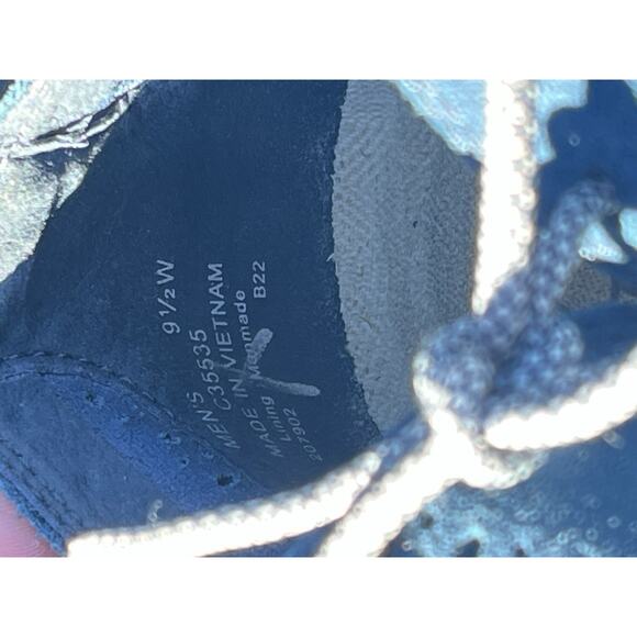 Cole Haan ZeroGrand Men 9.5 W Blue Laser Wingtip Oxford Casual Suede Shoe C35750 - Picture 9 of 9